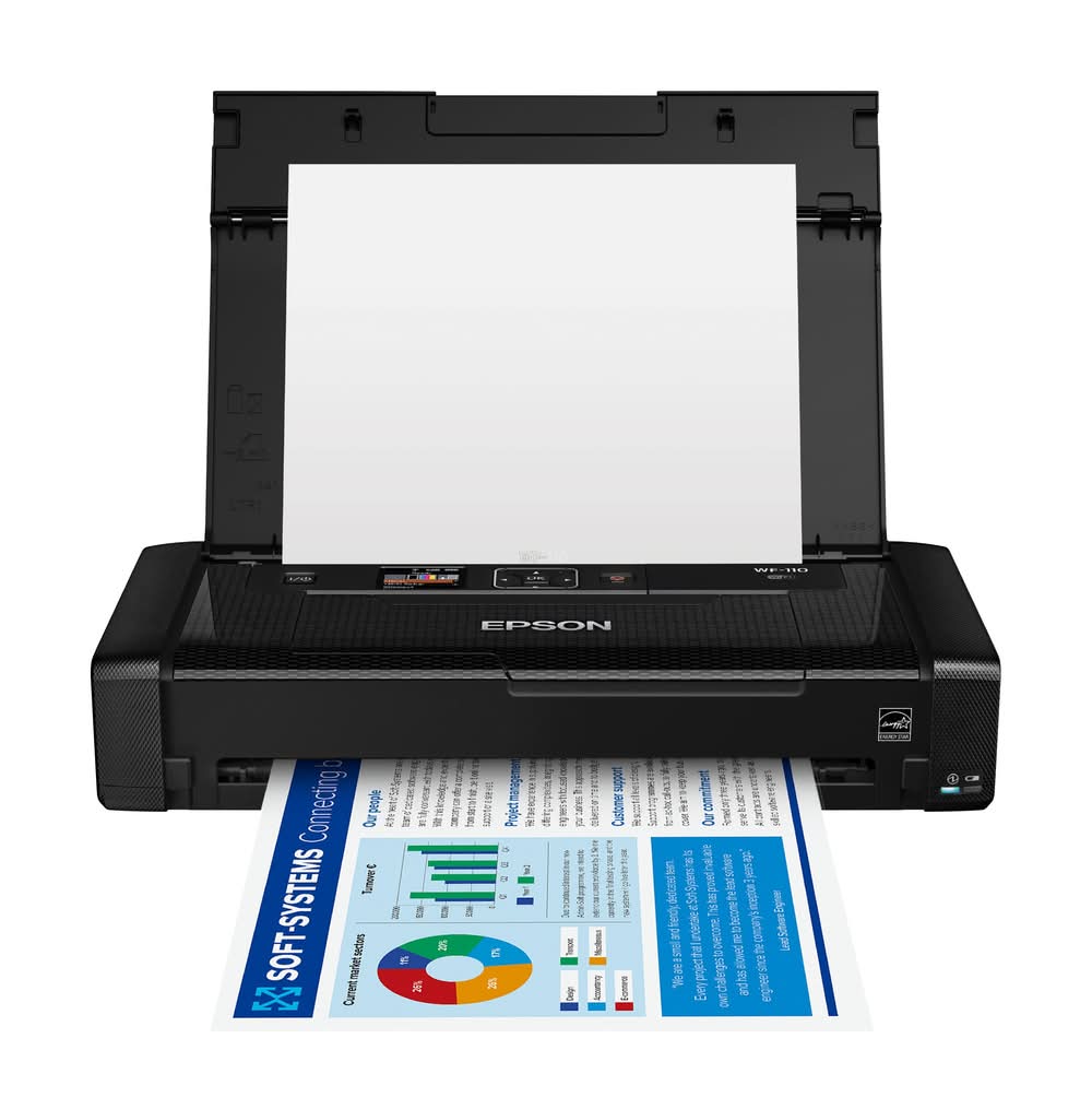 Epson - WorkForce WF-110 Wireless Inkjet Printer - Black