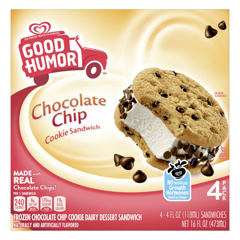 Good Humor Vanilla Chocolate Chip Cookie Sandwich (18 fl oz)