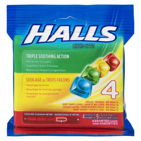 Halls Mentho-Lyptus Cough Tablets Assorted (4 x 9 units)