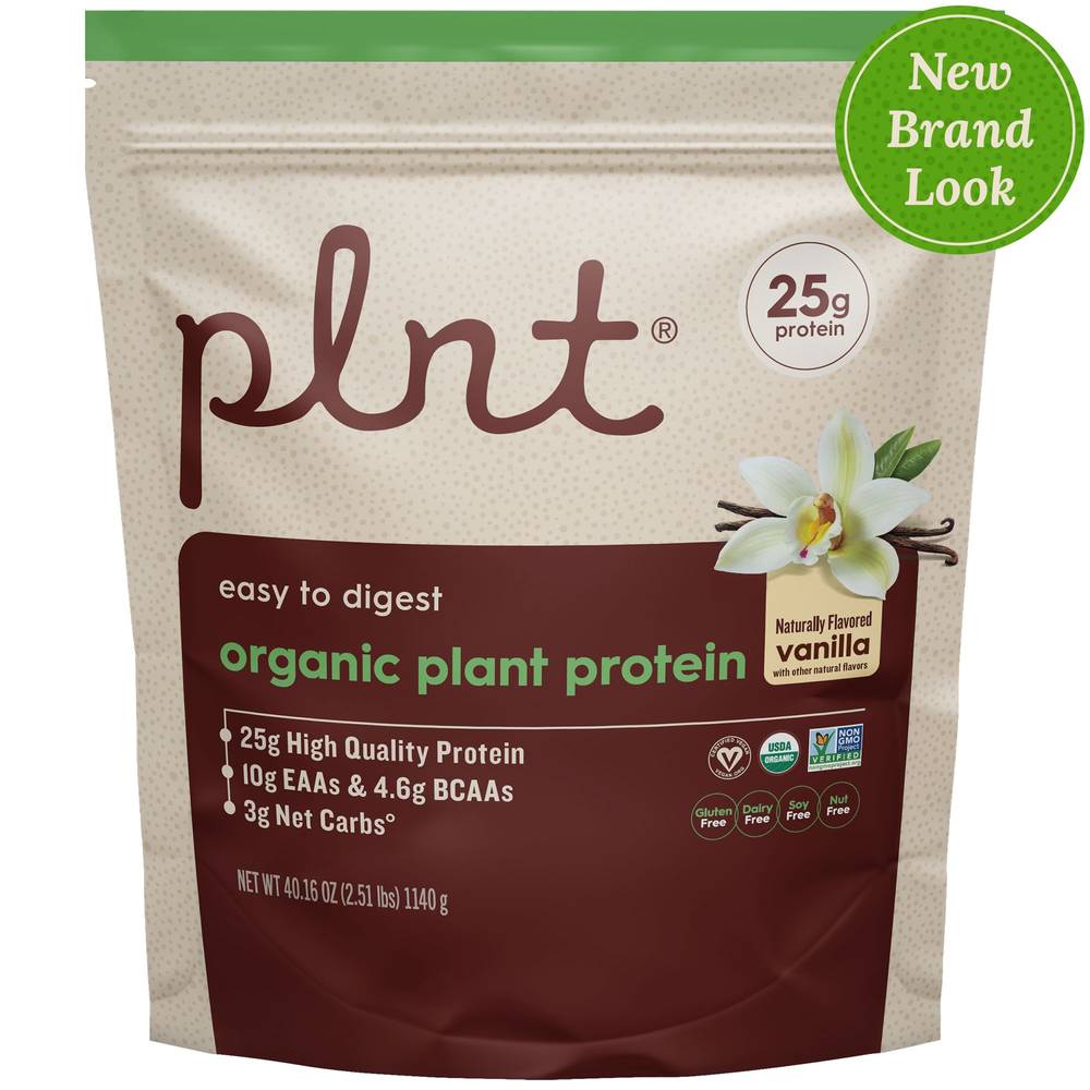 plnt Organic Plant Protein, Vanilla (40.16 oz)