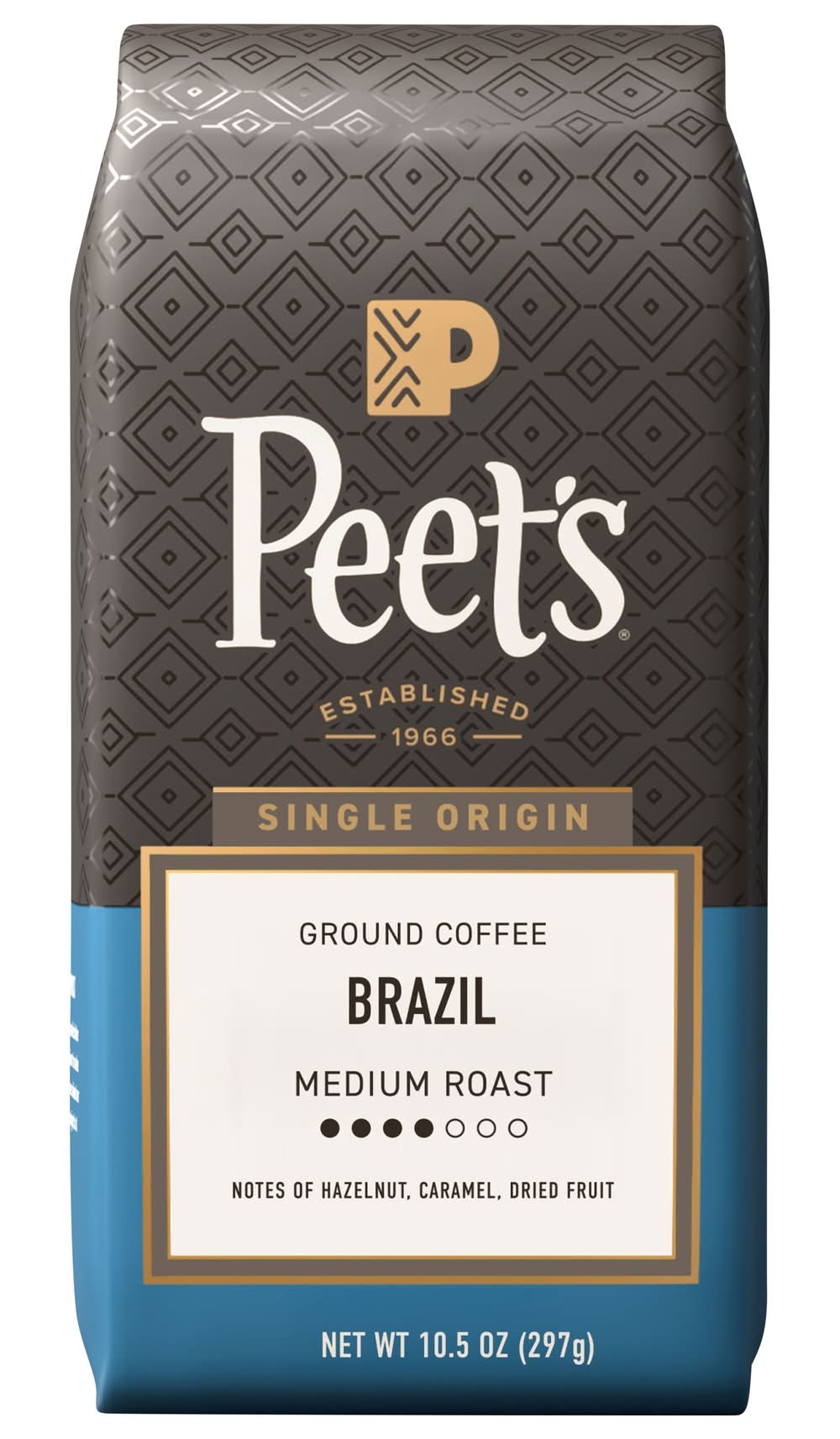 Peet's Coffee Brazil Single Origin Medium Roast Coffee (10.5 oz)