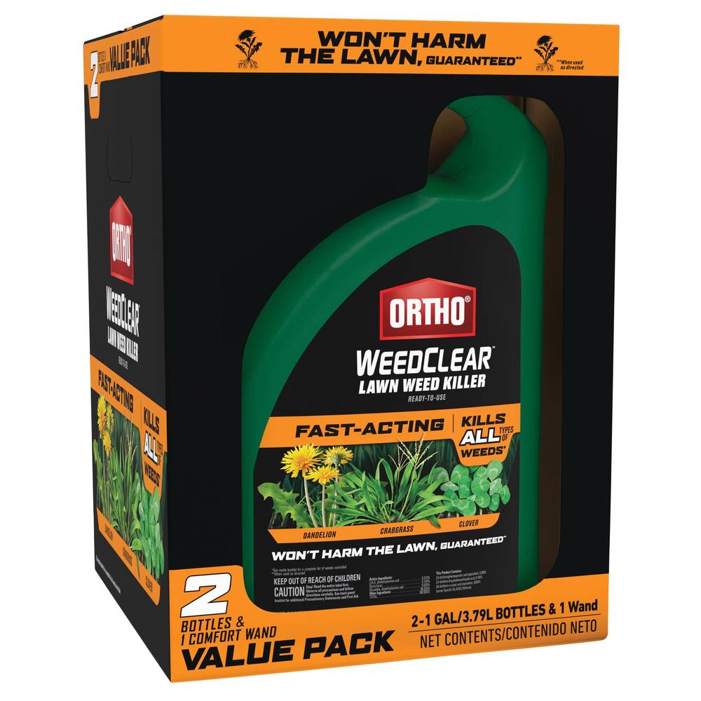 Ortho WeedClear Lawn Weed Killer Ready-to-Use, 1 gl, 2-pack
