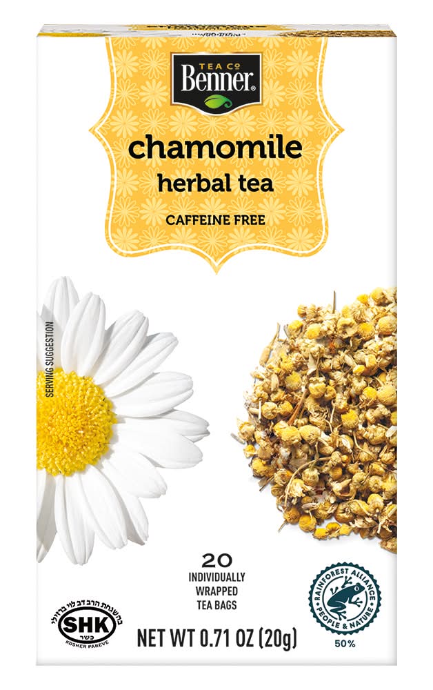 Benner Chamomile Tea Bags, Herbal (20 x 0.7 oz)