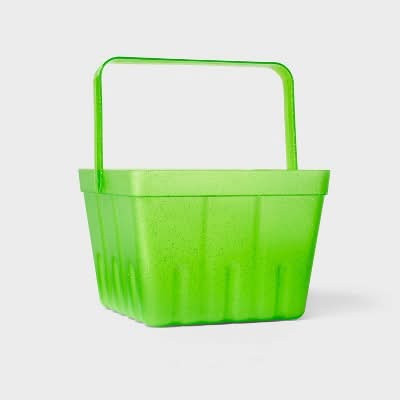 Spritz Easter Plastic Berry Basket, Green