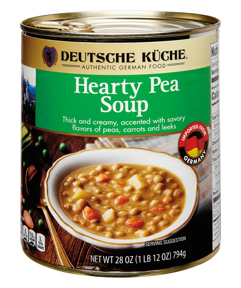 Deutsche Kuche Soup, Hearty Pea (28 oz)