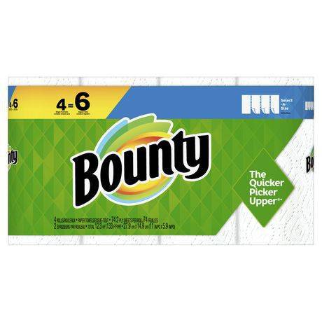 Bounty essuie-tout select-a-size, blanc (4rouleaux) - select-a-size paper towels (4 rolls)