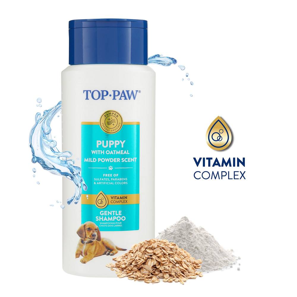 Top Paw® Puppy with Oatmeal Gentle Dog Shampoo - Mild Powder (Size: 17 Fl Oz)