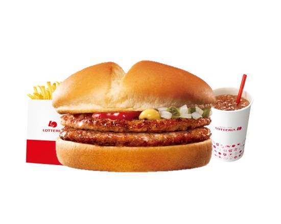 【セット】ダブルパティハンバーガー Double Hamburger Set