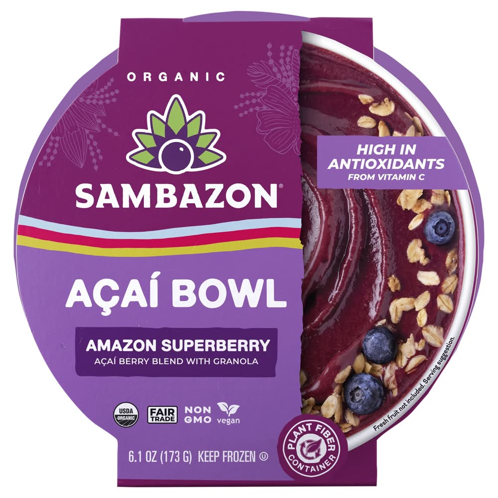 Sambazon Organic Acai Bowl, Amazon Superberry (6.1 oz)
