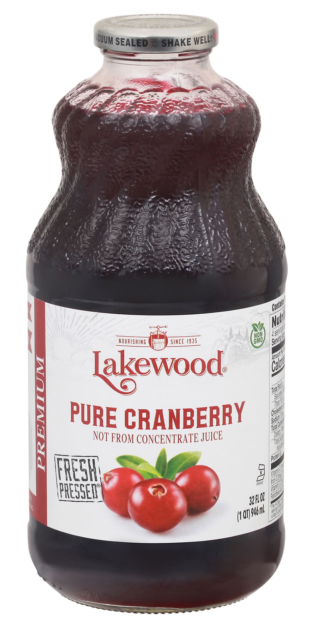Lakewood Pure Cranberry Juice (32 fl oz)
