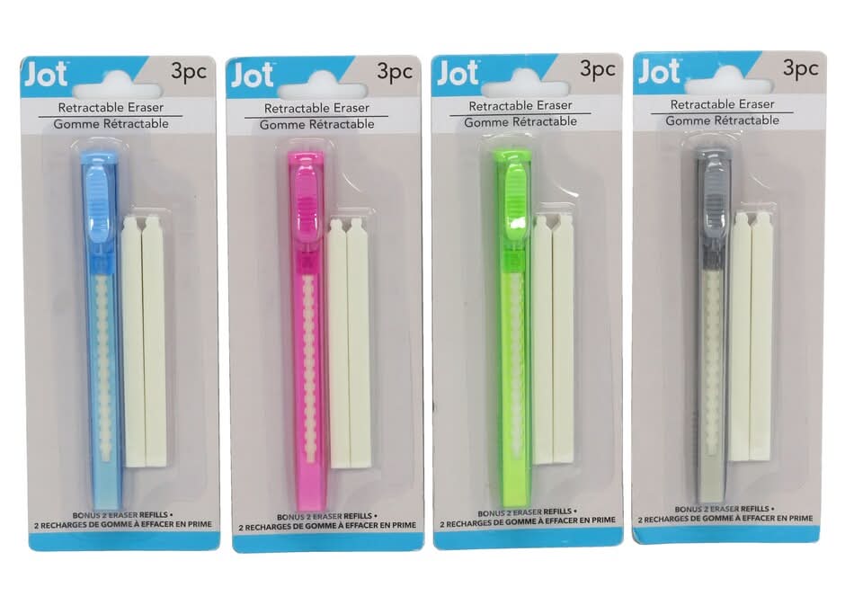 Jot Retractable Eraser Pen (3 ct)