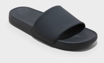 All In Motion Trey Sport Slides, Men, 12, Black
