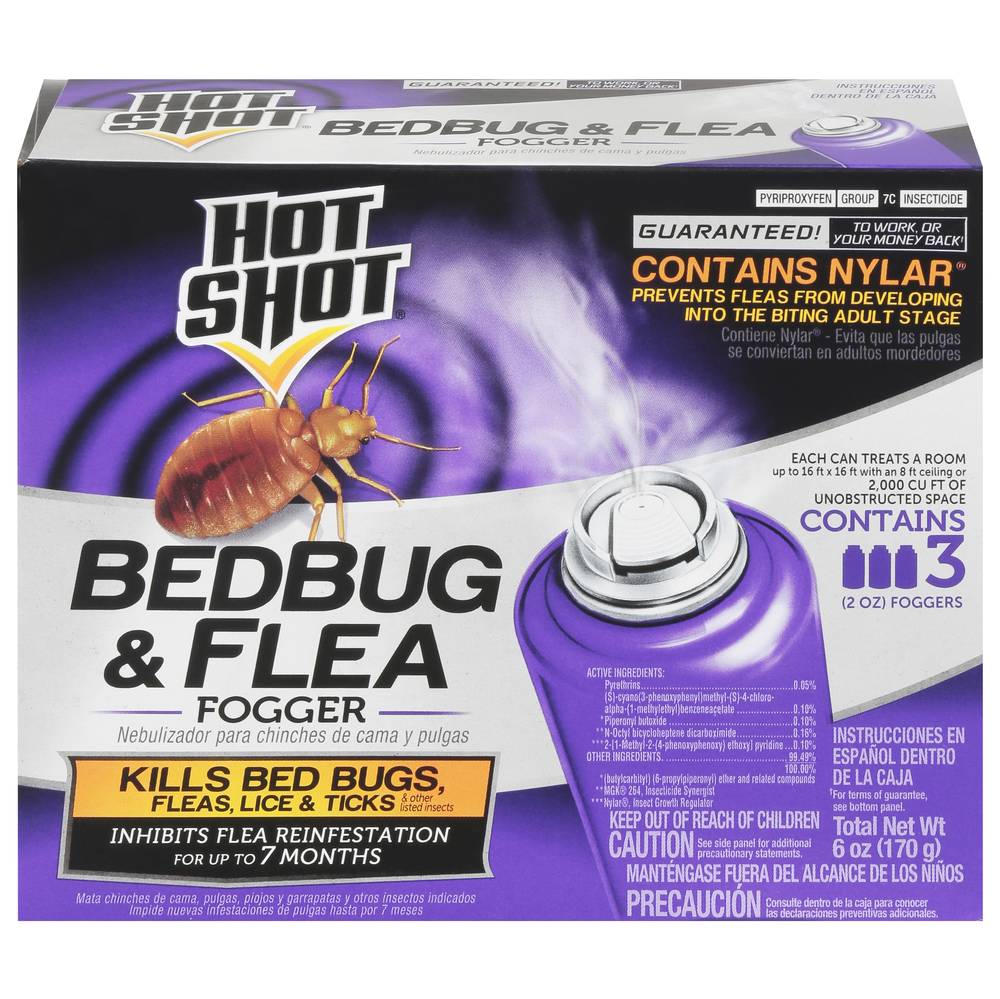 Hot Shot Bedbug and Flea Fogger (6 oz)