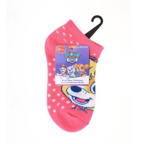 Girls Paw Patrol Socks 3 Pack