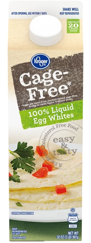 Kroger Cage Free Liquid Egg Whites (32 oz)