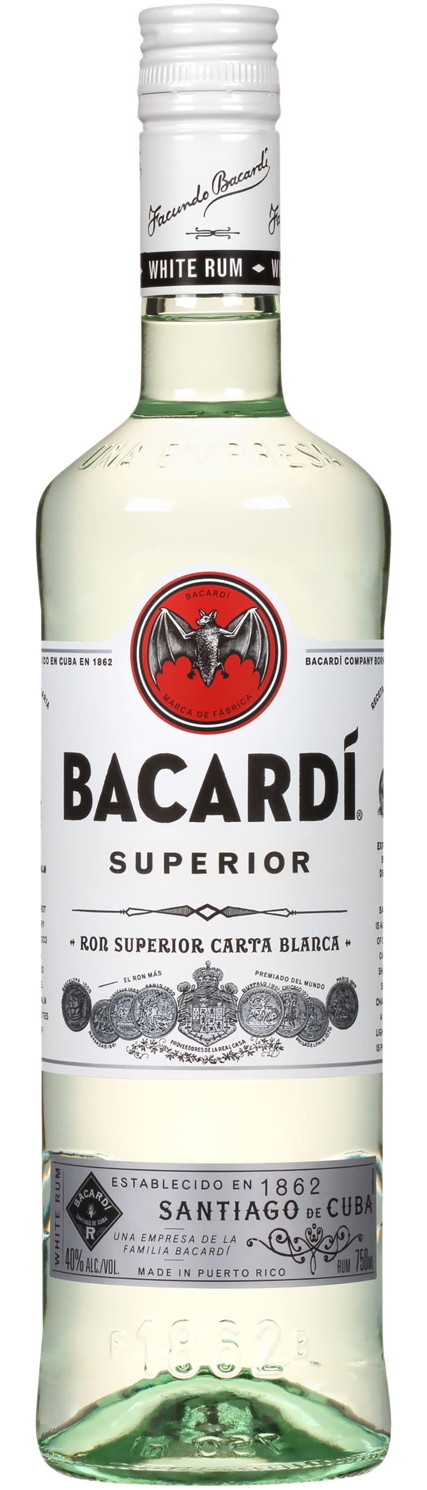 Bacardí Superior White Rum (750 ml)