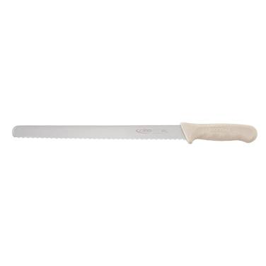 Winco - KWP121 12" Bread Knife w/ White Polypropylene Handle