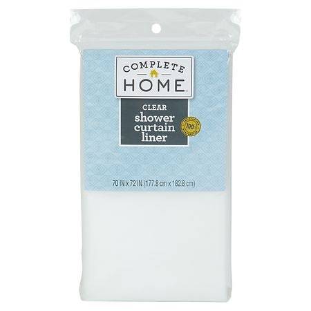 Complete Home Clear Shower Curtain Liner