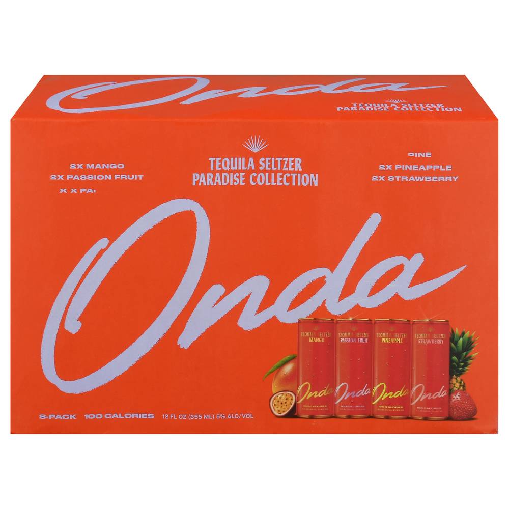 Onda Tequila Seltzer Paradise Collection (8 x 12 fl oz)