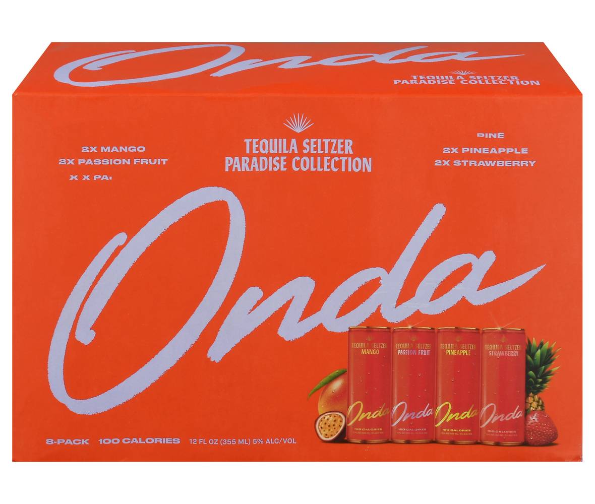 Onda Tequila Seltzer Paradise Collection (8 x 12 fl oz)