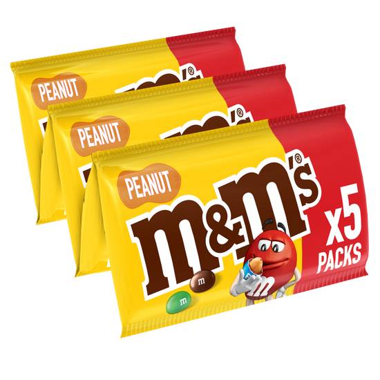 M&M's - Bonbons chocolat cacahuète (5 pièces)
