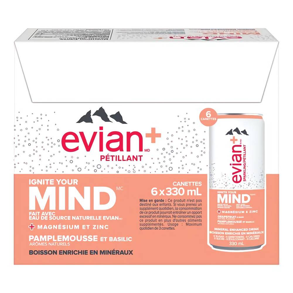 Evian+ Ignite Your Mind Grapefruit Sparkling Water Delivery Near Me