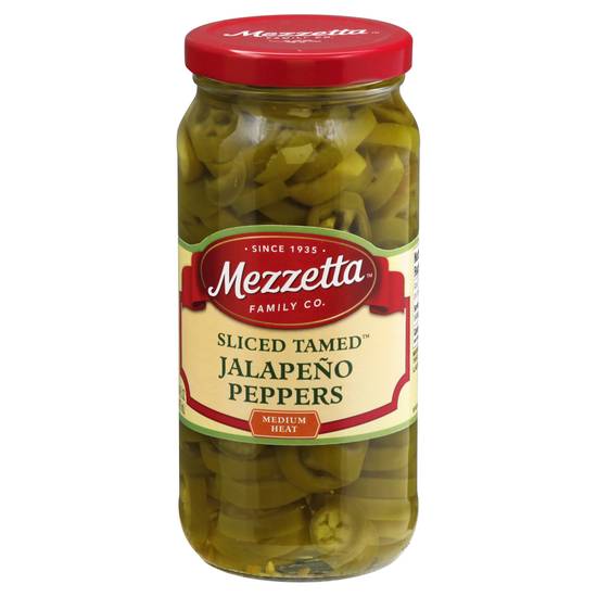 Mezzetta Sliced Tamed Medium Heat Jalapeno Peppers