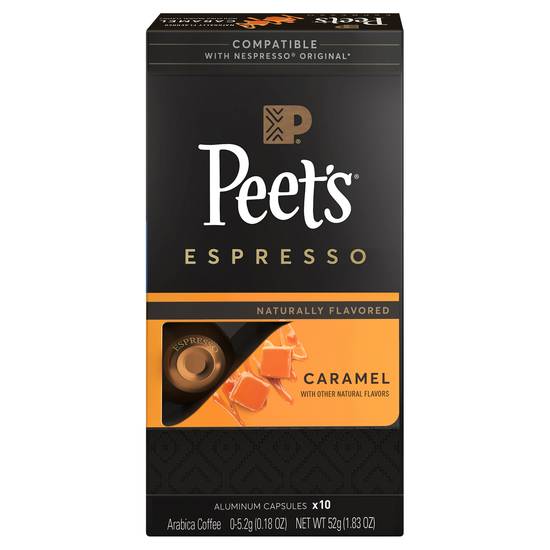 Peet's Coffee Caramel Espresso Capsules (10 ct ,0.18 oz)