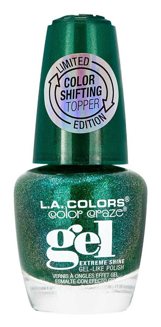 L.A. Colors Color Craze Shifting Topper Gel-Like Nail Polish, Retrograde (0.44 fl oz)