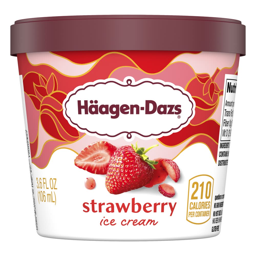 Häagen-Dazs Strawberry Ice Cream (3.6 fl oz)