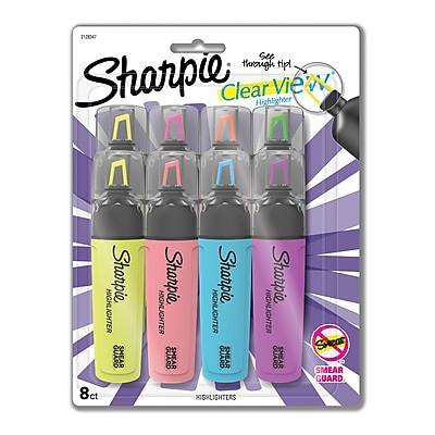 Sharpie Assorted Clear View Highlighter With See-Through Chisel Tip Tank Highlighter