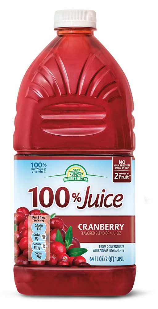 Nature's Nectar Cranberry 100% Juice
