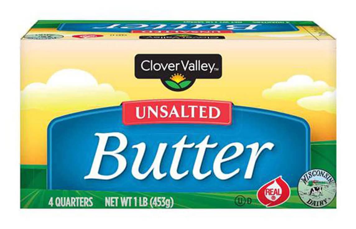 Clover Valley Unsalted Butter 16 Oz