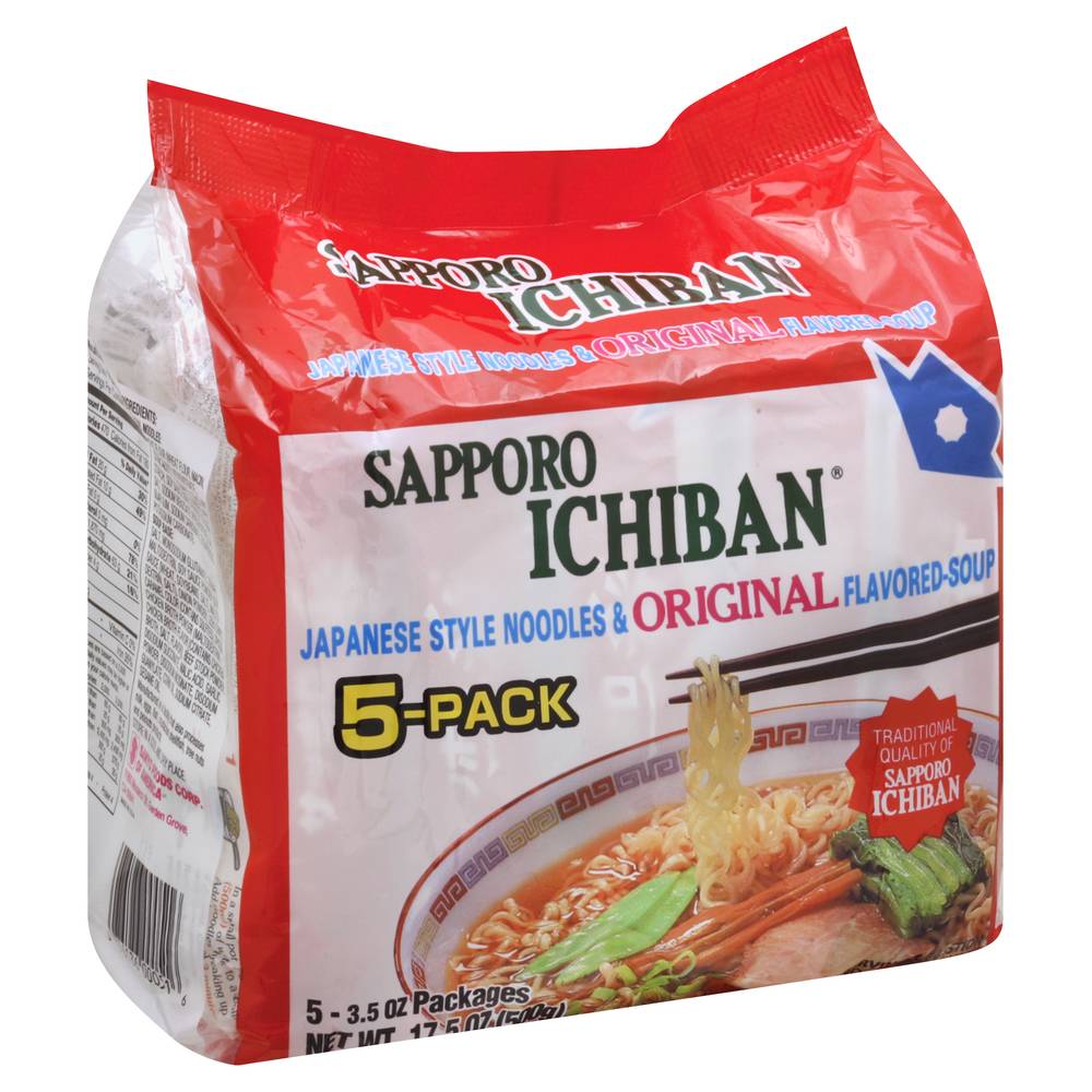 Sapporo Ichiban Original Japanese Style Noodles & Soup