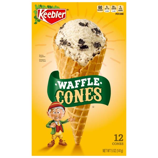 Keebler Waffle Cones, 12 ct 5 oz