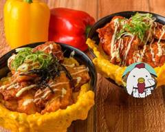 オム玉唐揚丼 鶏爛漫 今��里店 Fried chicken and omelette egg omelette rice bowl Toriranman Nagai branch