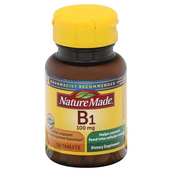 Nature Made Vitamin B1 100 mg Tablets (100 ct)