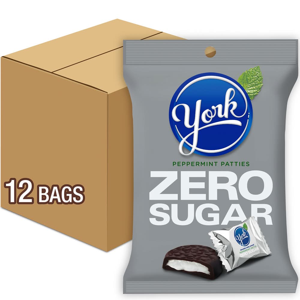 York Zero Sugar Dark Chocolate Covered Peppermint Patties (3 oz)