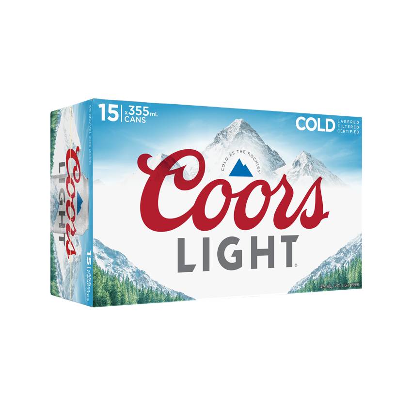 Coors Light  (15 Cans, 355ml)