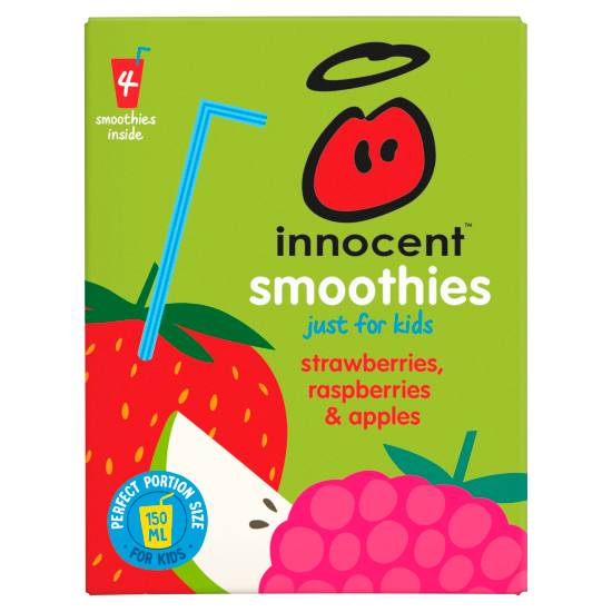 Innocent Smoothies (4 pack, 150 ml) (strawberries raspberries & apples)