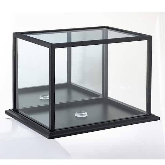 Black Football Helmet Display Case With Mirror Back By Studio Decor