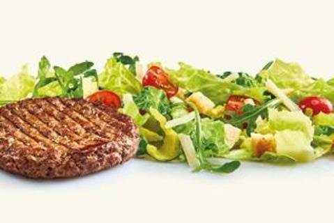 JB Caesar Salat und Beefless Patty