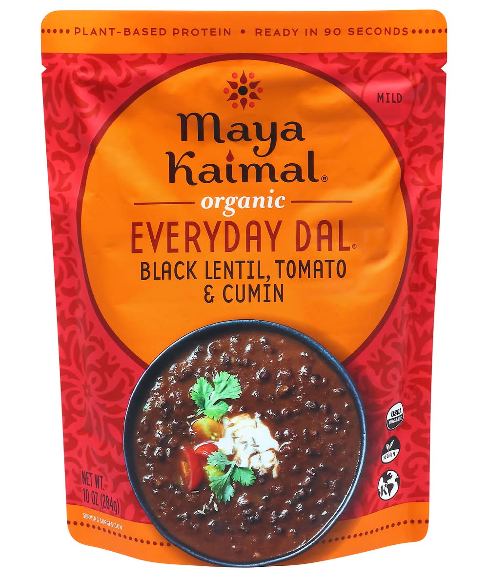 Maya Kaimal Organic Everyday Dal, Black Lentil - Tomato - Cumin (10 oz)