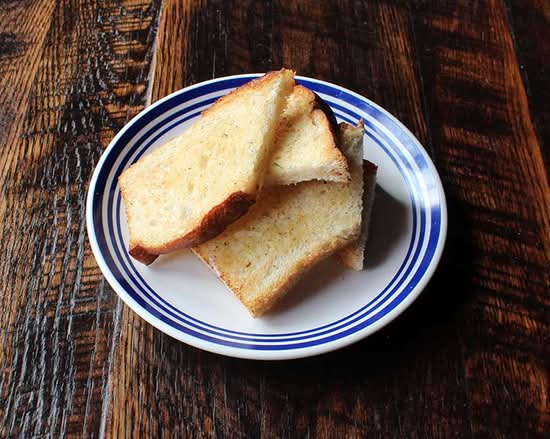 Warm Garlic Focaccia