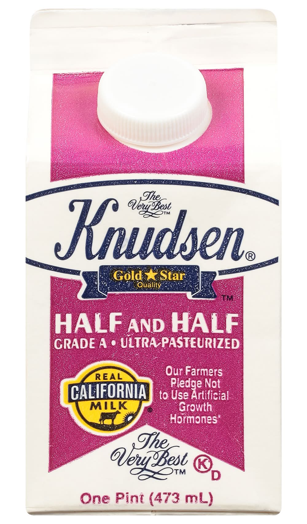 Knudsen Ultra Pasteurized Grade a Half & Half Milk (473 ml)
