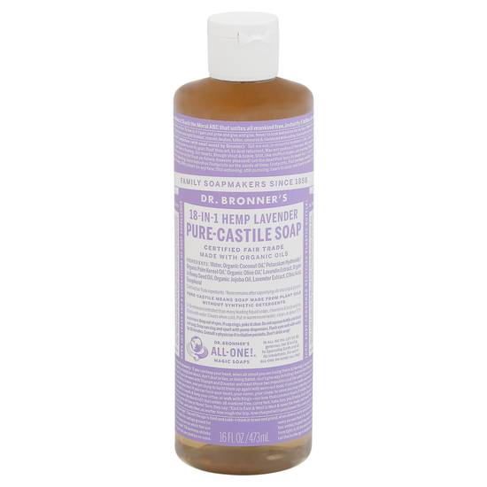 Dr. Bronner's 18-in-1 Hemp Pure-Castile Soap