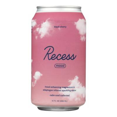 Recess Magnisium Sparkling Water, Black Cherry (12 fl oz)