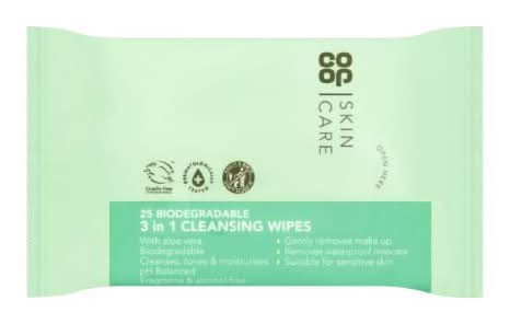 Co-op Bdgrdble Face Wipes 25S (25Pk)