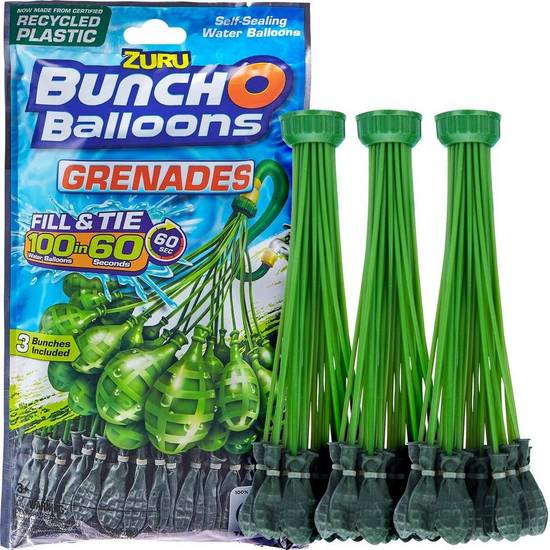 Uninflated 100ct, Grenade Bunch O Balloons