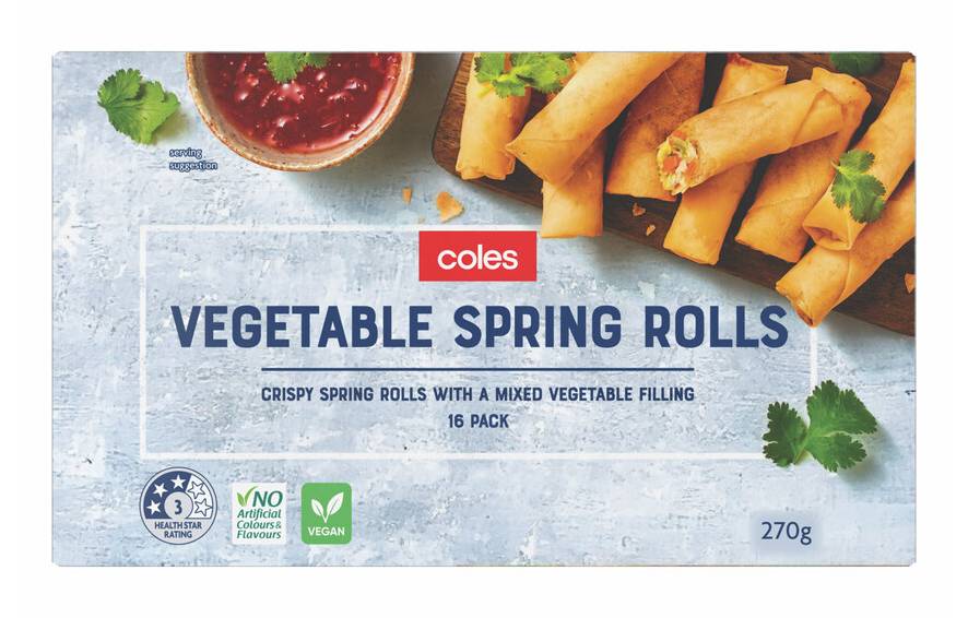 Coles Vegetable Spring Rolls (270g, 16 pack)